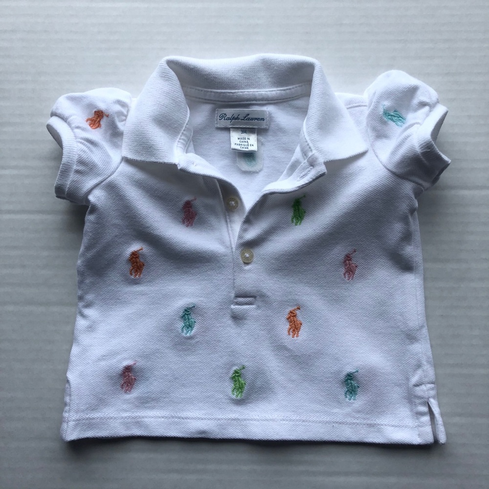 Ralph Lauren Short Sleeves Collared top Size 3M